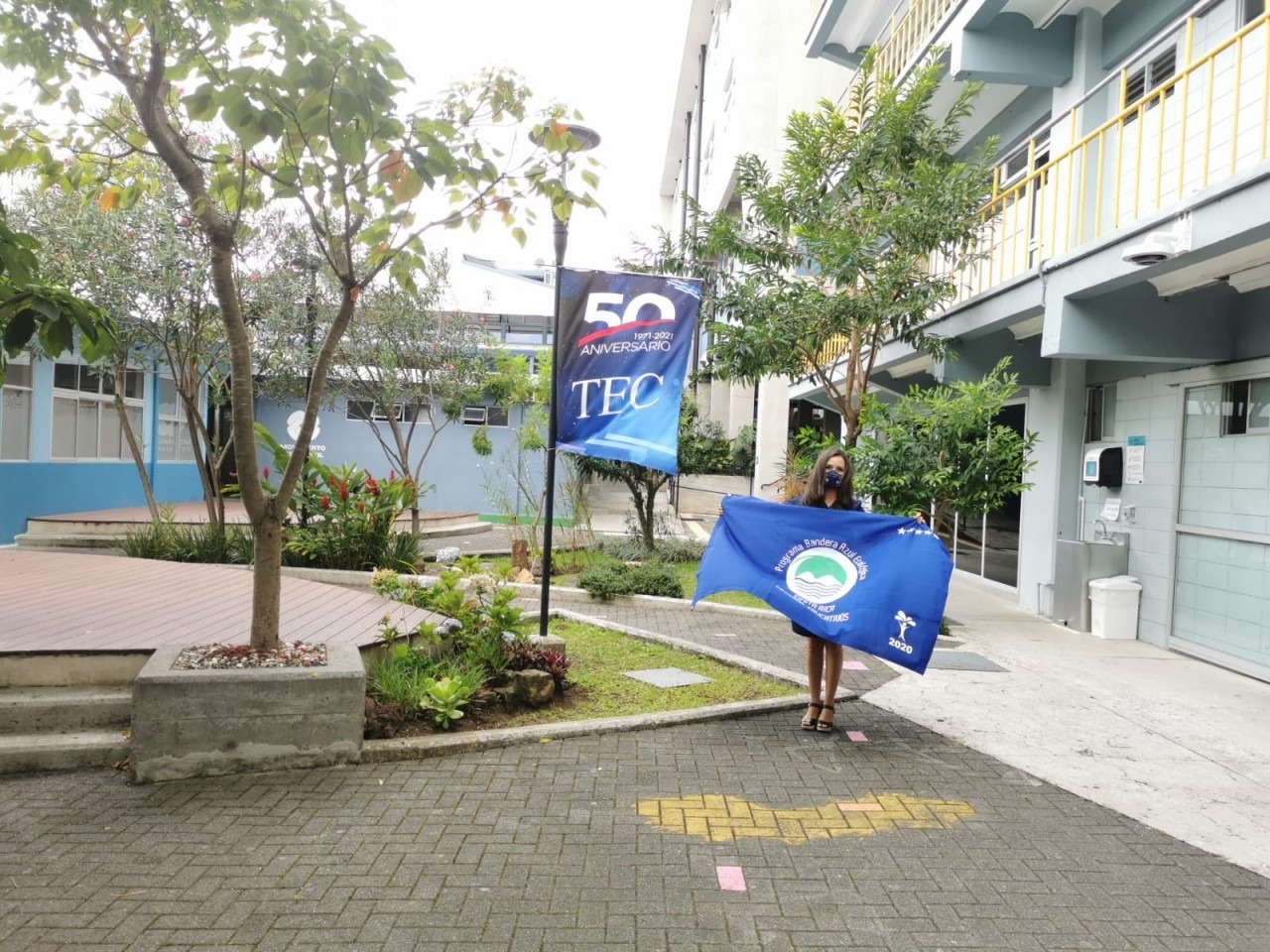 Bandera Azul en TEC San José.