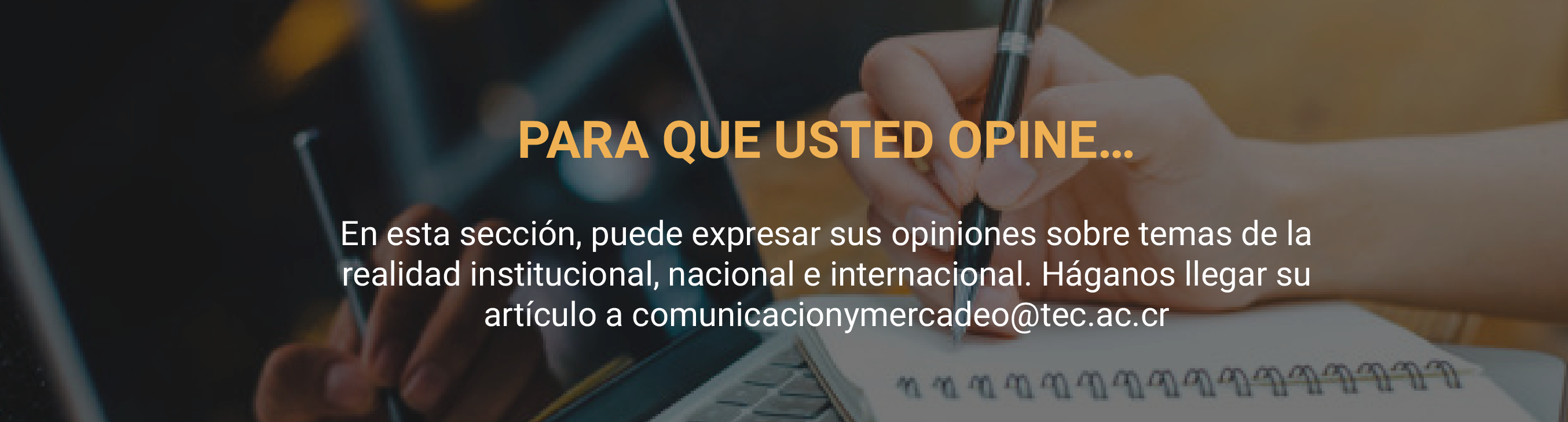 Sección Opinión