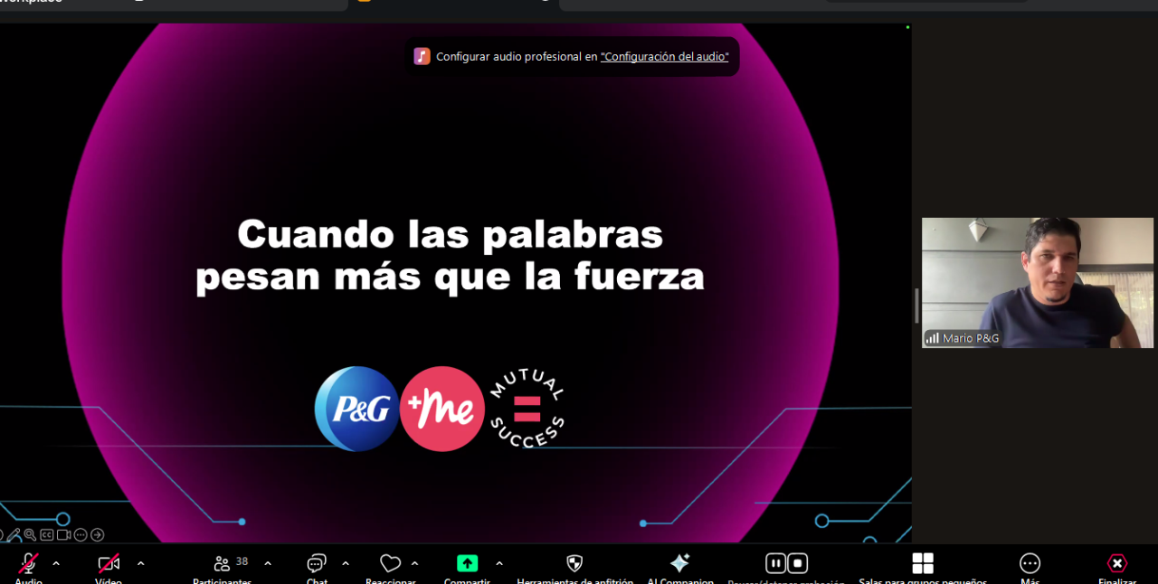 Procter & Gamble, aconsejó a los jóvenes sobre temas de la vida, dio a conocer su quehacer y los asesoró sobre las formas de aplicar