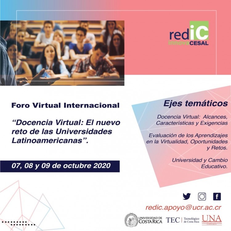 Afiche del Foro Internacional de Innovación Docente.