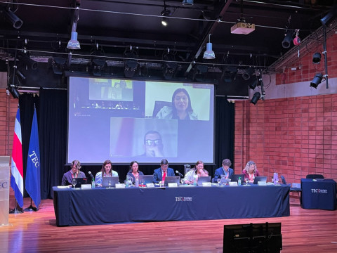 imagen de la presentación remota de la Rectora