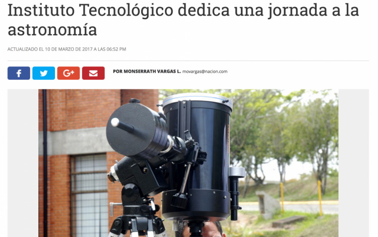 Día de la Astronomía. Marzo 2017