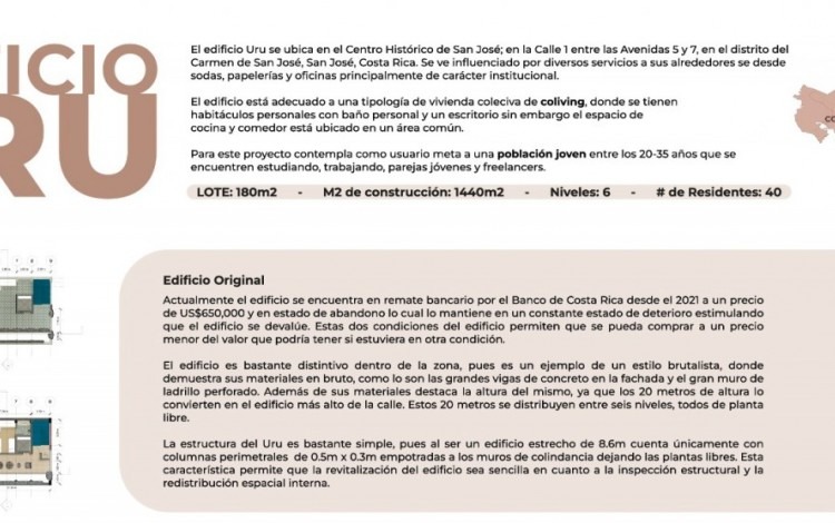 Propuesta de transformación del edificio URU (haga clic en la imagen para visualizar la propuesta completa).