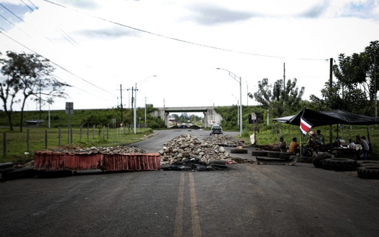 bloqueo de carretera 