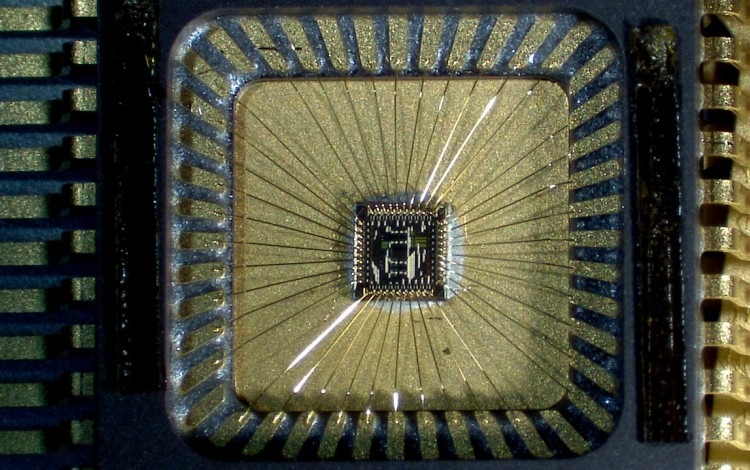 Imagen de un chip electrónico