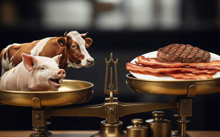 VACAS Y CERDO CON CARNE