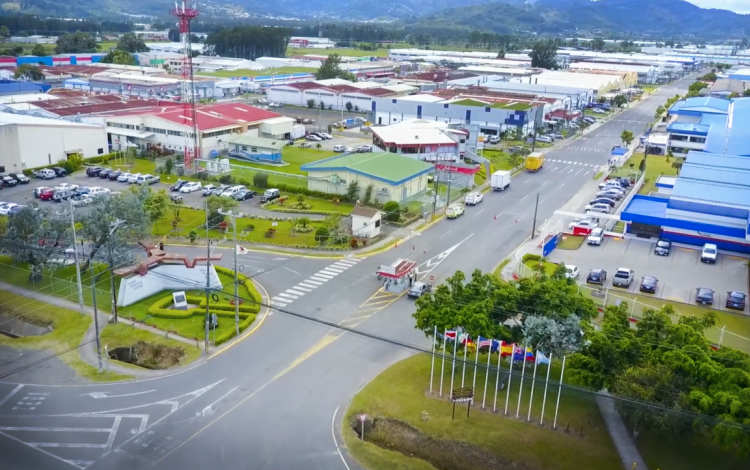 Foto aérea del Parque Industrial Zeta.