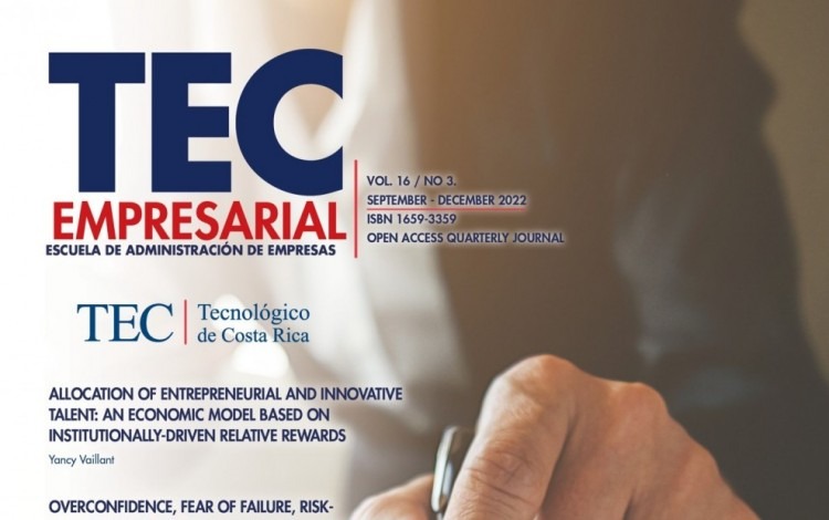 Portada de la revista TEC Empresarial.