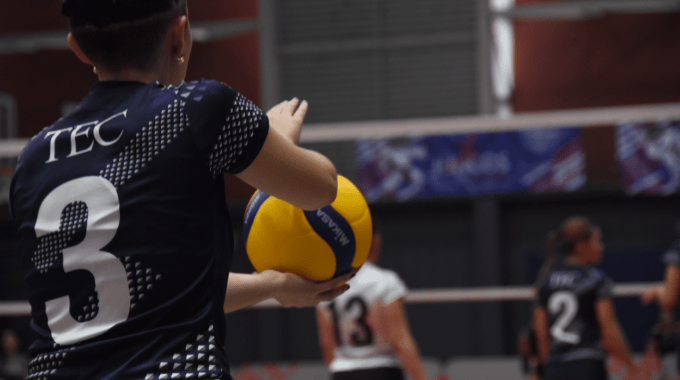 Jugadora de voleibol del TEC.