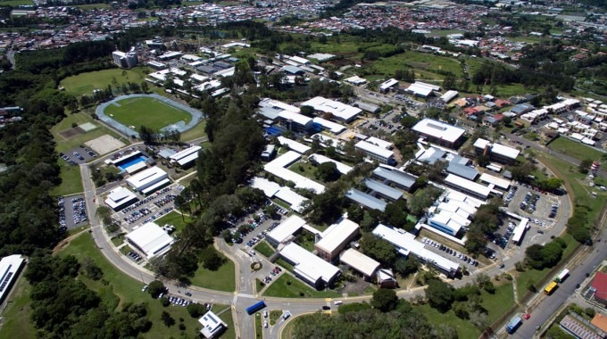 Vista aérea del Campus Tecnológico Central Cartago.