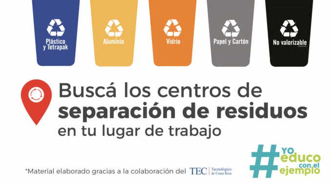 imagen de basureros de reciclaje.