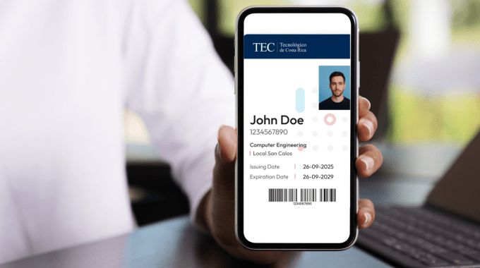 Diseño de cómo se vería la identificación digital