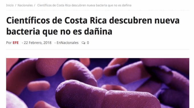 Imagen de unas bacterias que se adquieren por consumir alimentos contaminados.