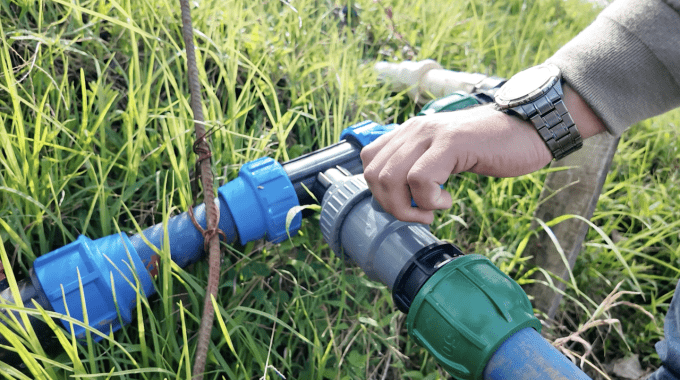 Imagen del riego por goteo