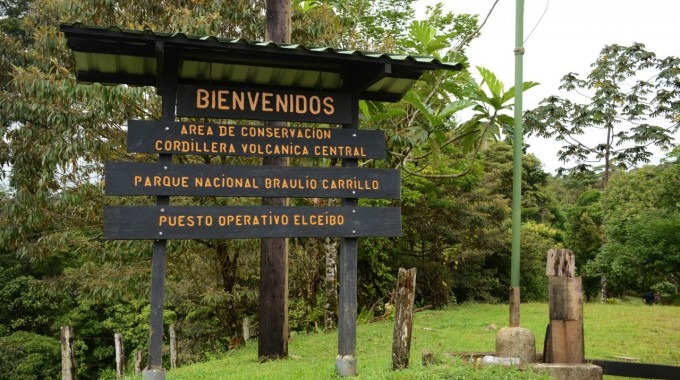 Imagen del ingreso El Ceibo al Parque Nacional Braulio Carrillo