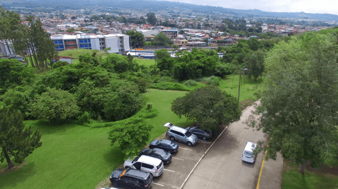 Imagen aérea del TEC.