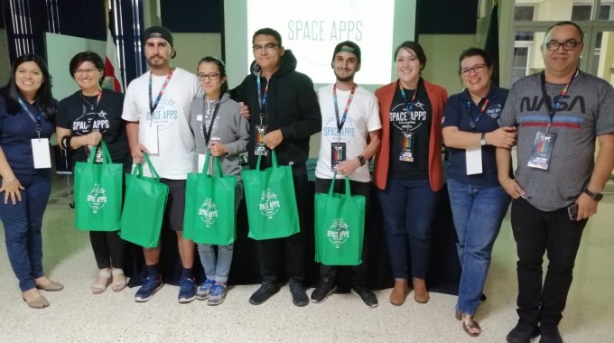 Imagen de los ganadores del space