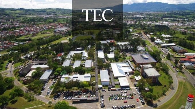 vista aérea del Campus Cartago