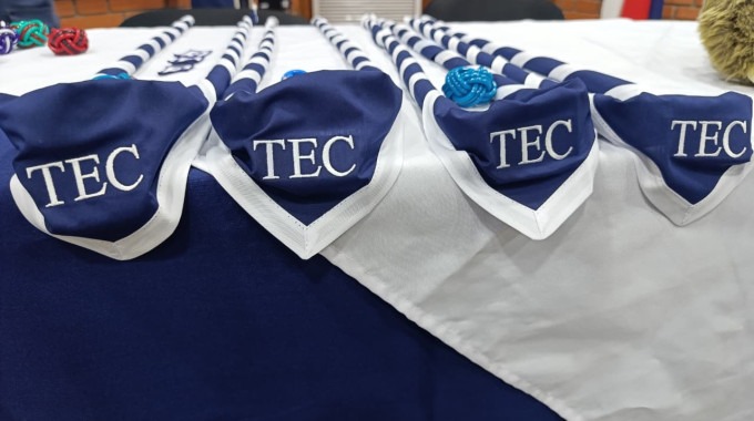 pañoletas de Scouts con el logo del del TEC