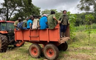 De regreso del trabajo de campo en San Mateo, Alajuela.