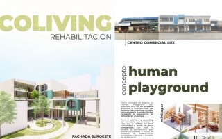 Propuesta de transformación del edificio "Comercial Lux" (haga clic en la imagen para visualizar la propuesta completa).