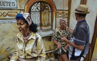 La pintura en tercera dimensión fue uno de los principales atractivos ofrecidos por Pintores al Aire Libre (Pintal) (Foto: Fernando Montero)