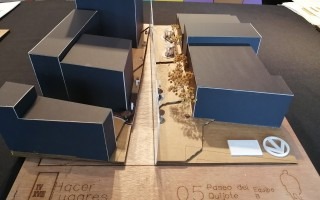 Maqueta del equipo B con la propuesta para el sector denominado "Paseo del Quijote"