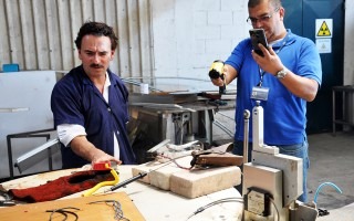 Marvin Rodríguez (izq.), asistente académico de Materiales, y José Luis León, coordinador de CIEMTEC. 