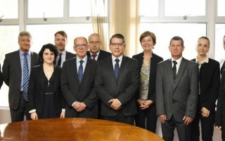 Los pares evaluadores  se reunieron con el Rector, investigadores, docentes, directores de Escuelas, personal de oficinas asesoras, representantes de la Asamblea Institucional Representativa (AIR) y el Consejo Institucional (CI); así como  con los vicerectores de la Institución. Foto Ruth Garita /OCM