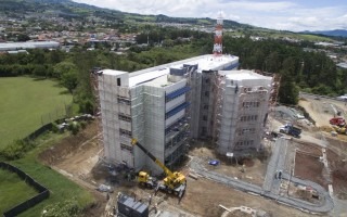 Construcción de los nuevos edificios en el TEC de Cartago. 