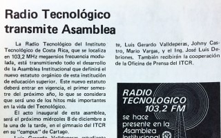 recorte periódico InformaTEC 1982