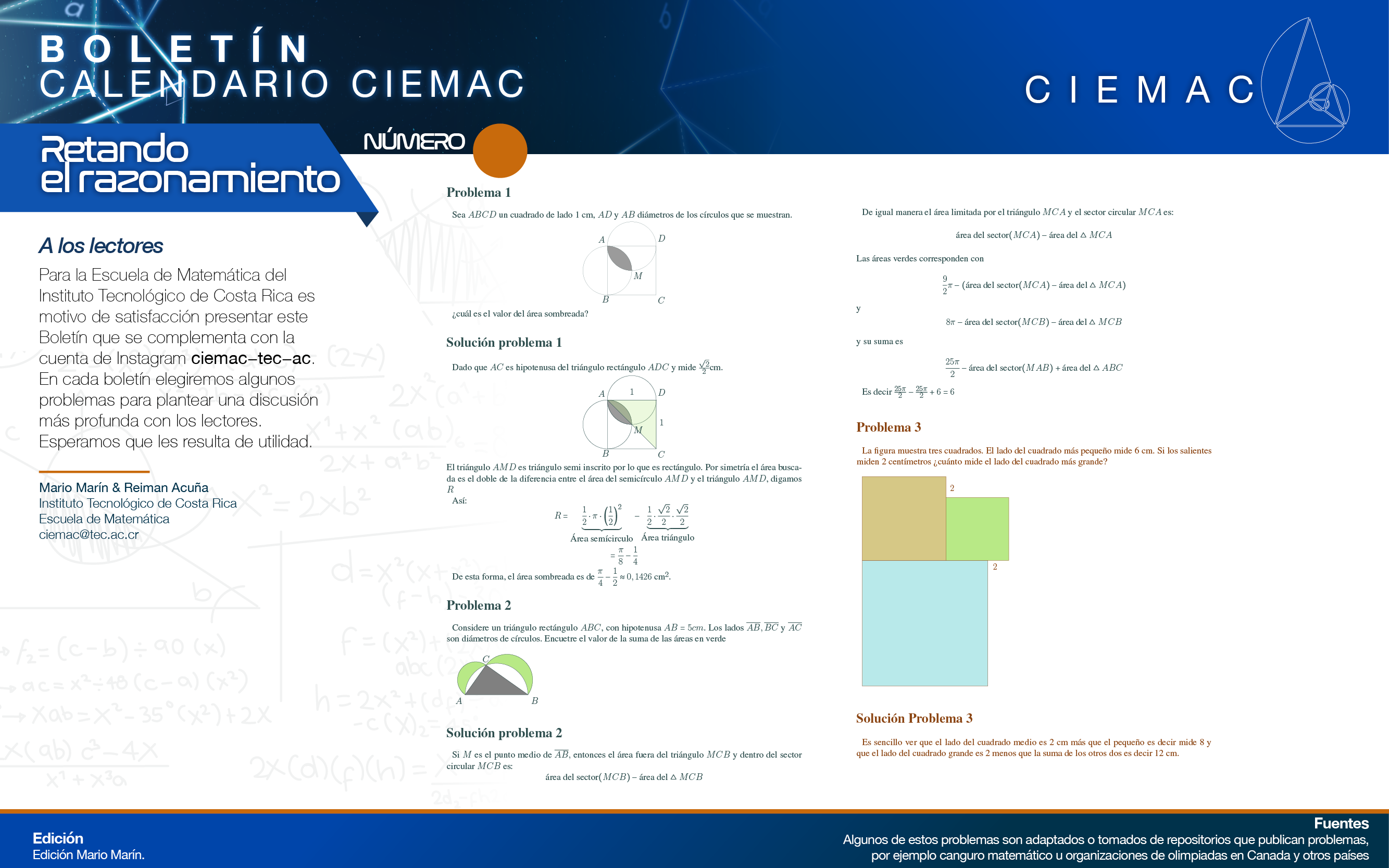 Boletín calendario CIEMAC