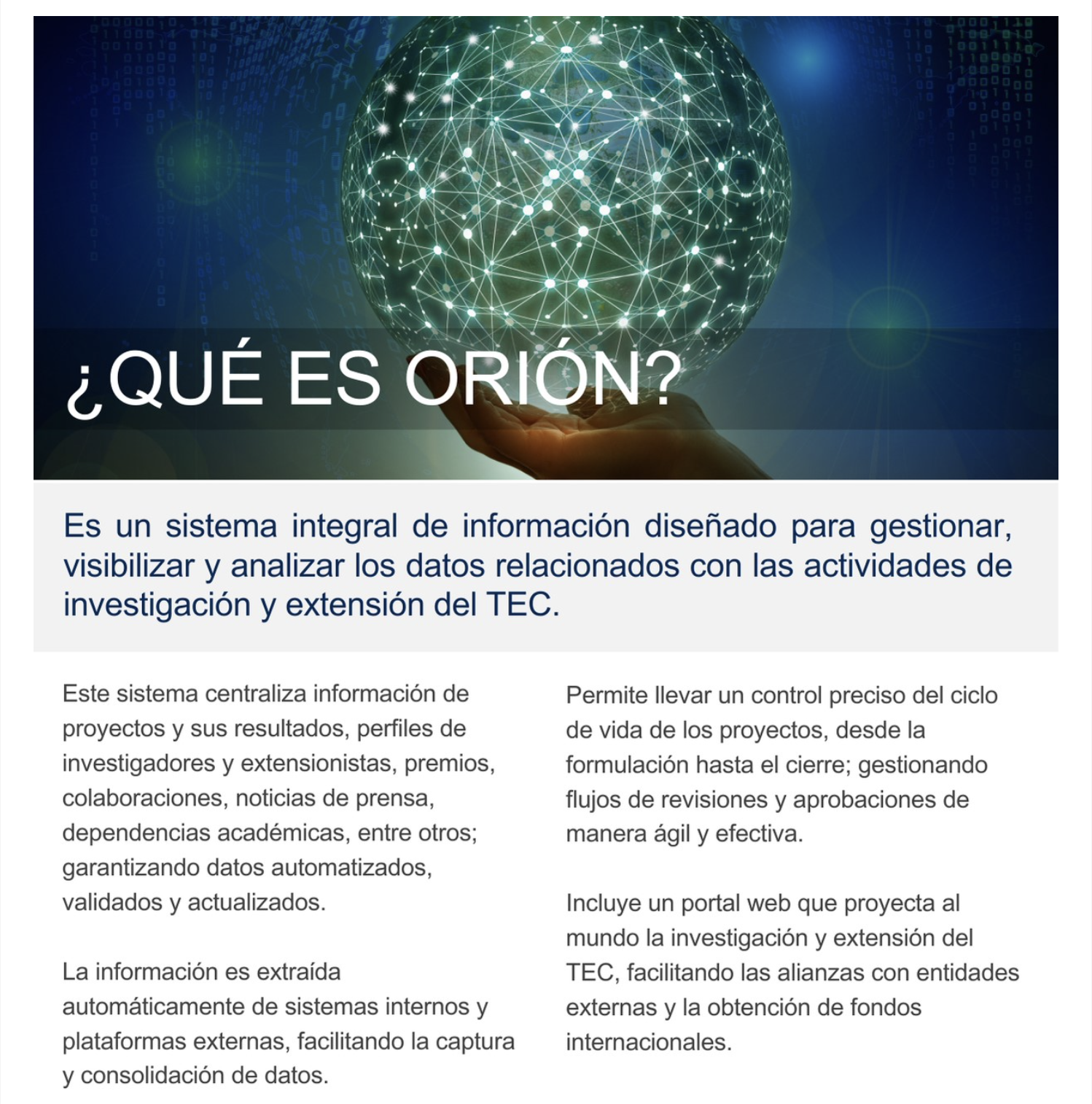 Qué es Orión