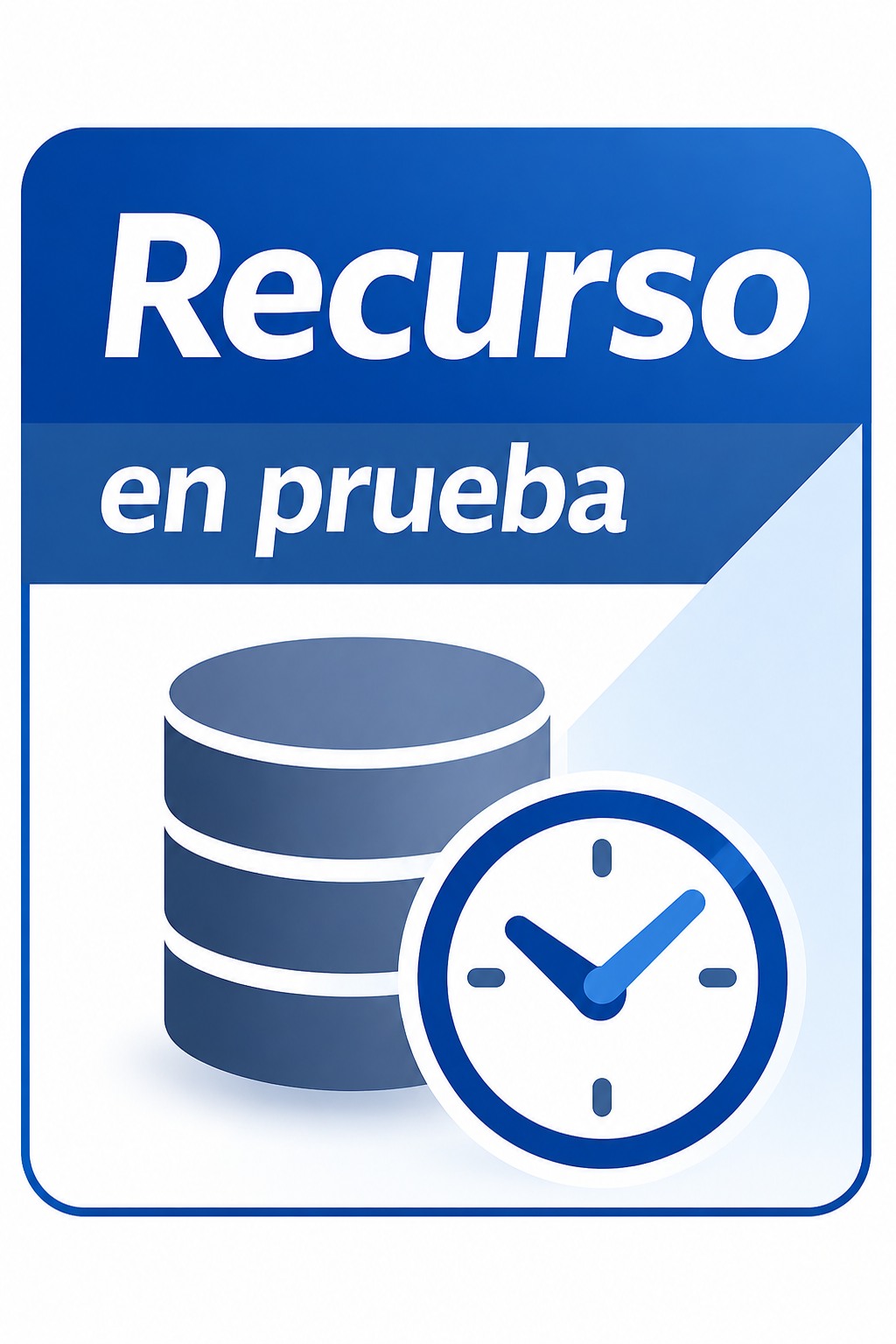 Imagen dice: Recurso en prueba 