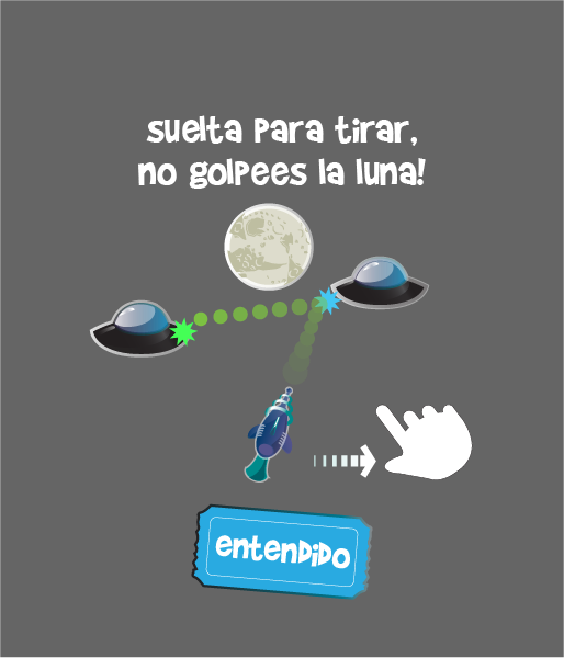 suelta para tirar no golpees la luna