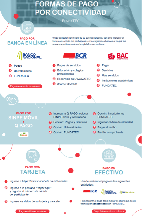 formas de pago FUNDACTEC
