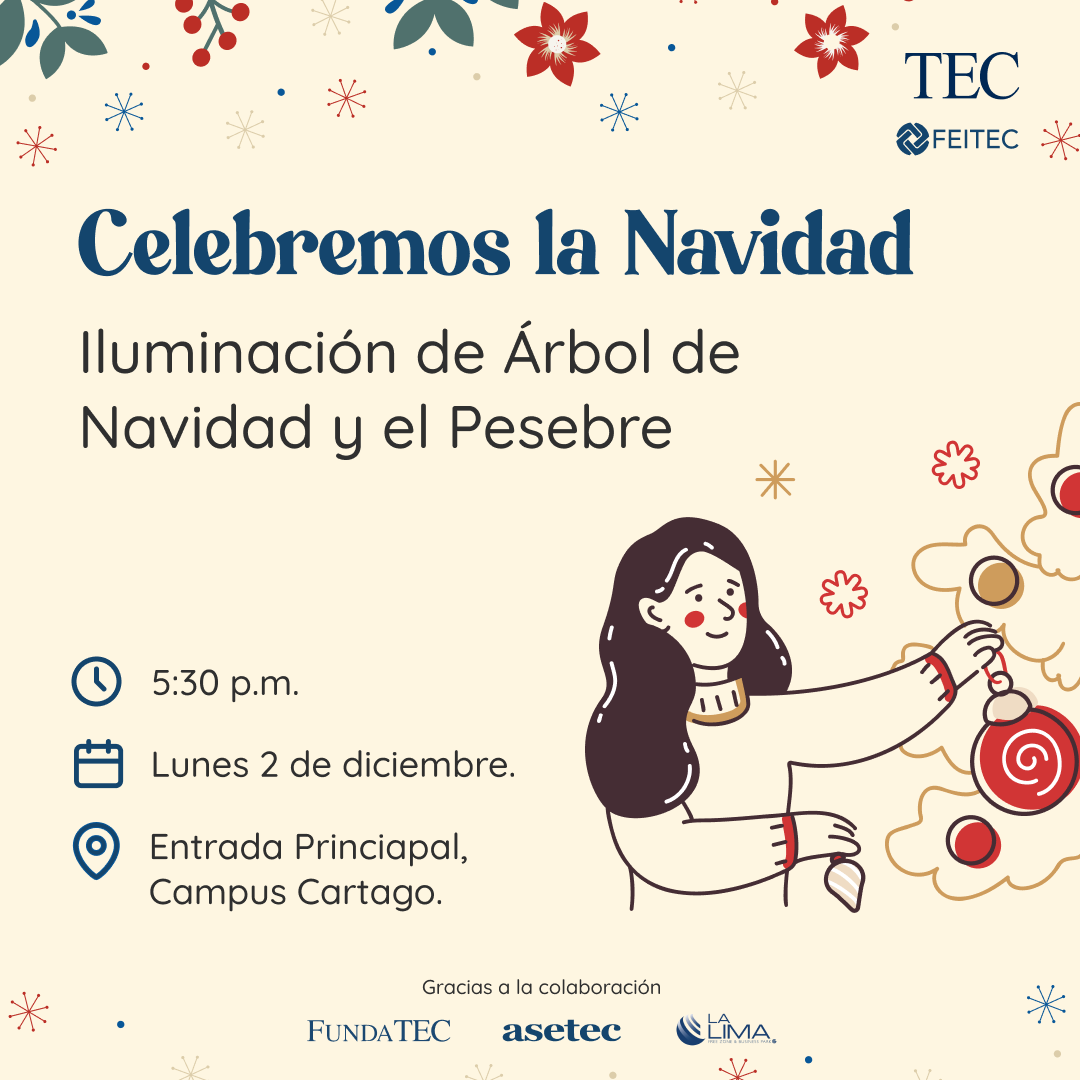 Iluminación del árbol de navidad y el pesebre