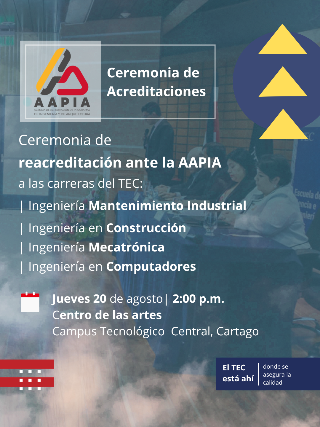 Imagen con información de la acreditación.