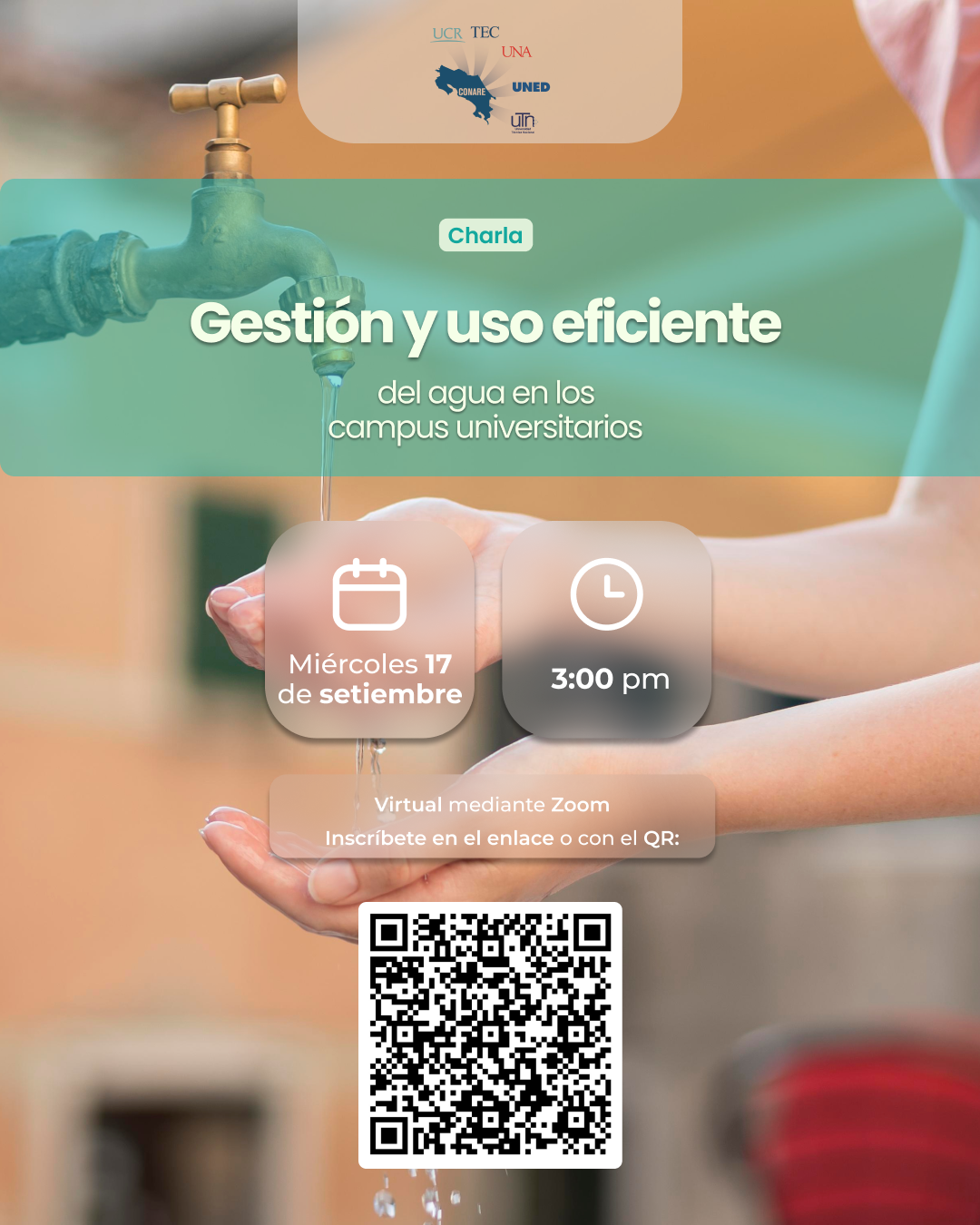 Afiche del evento contiene la misma información del artículo