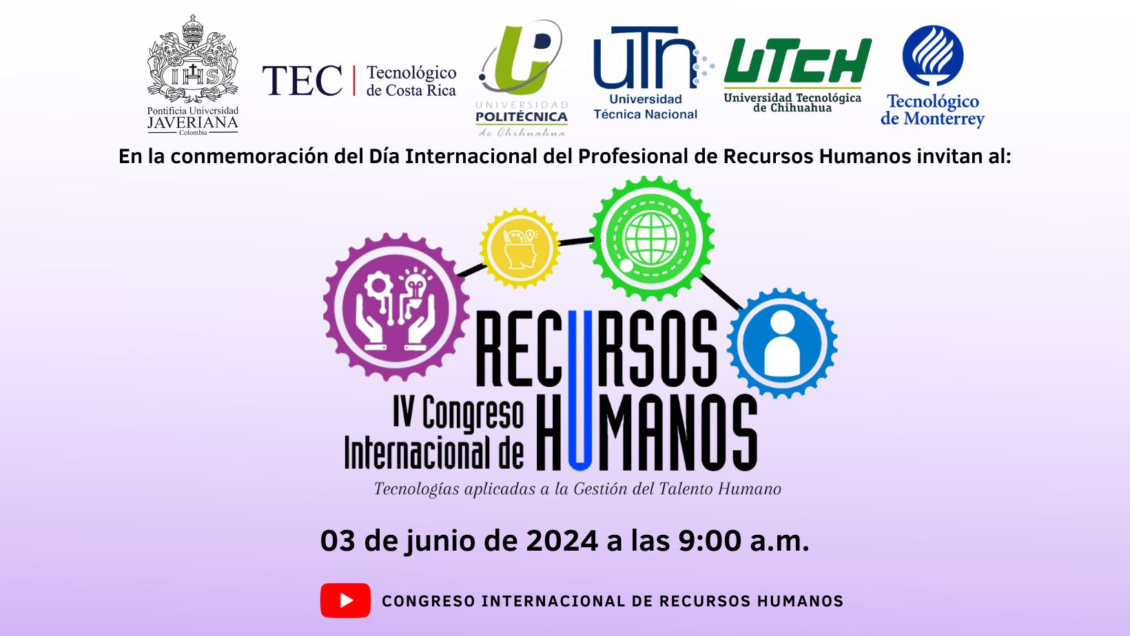 Afiche del evento. Contiene la misma información del evento. 
