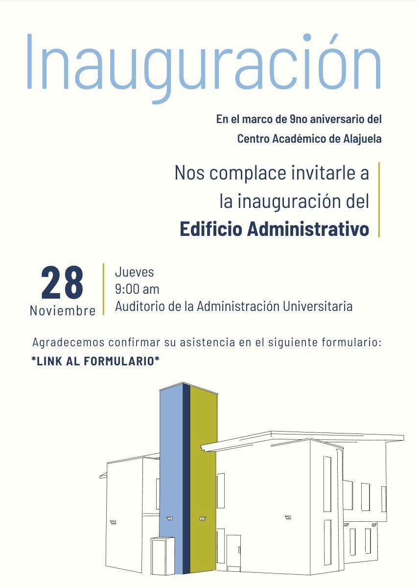 imagen con información del evento de la inauguración