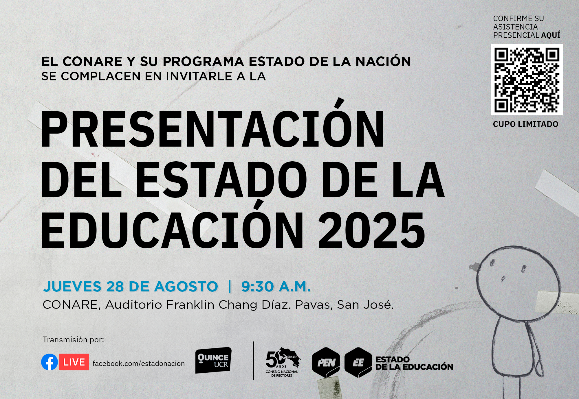 Afiche del evento. Contiene la misma información que la noticia. 