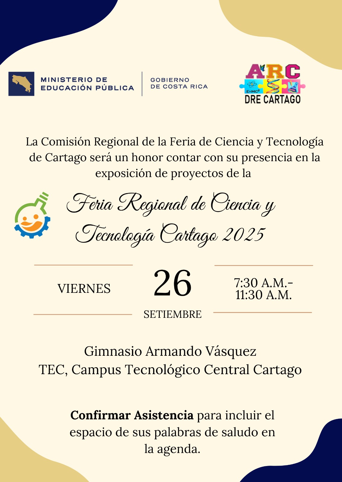 imagen con información de la feria