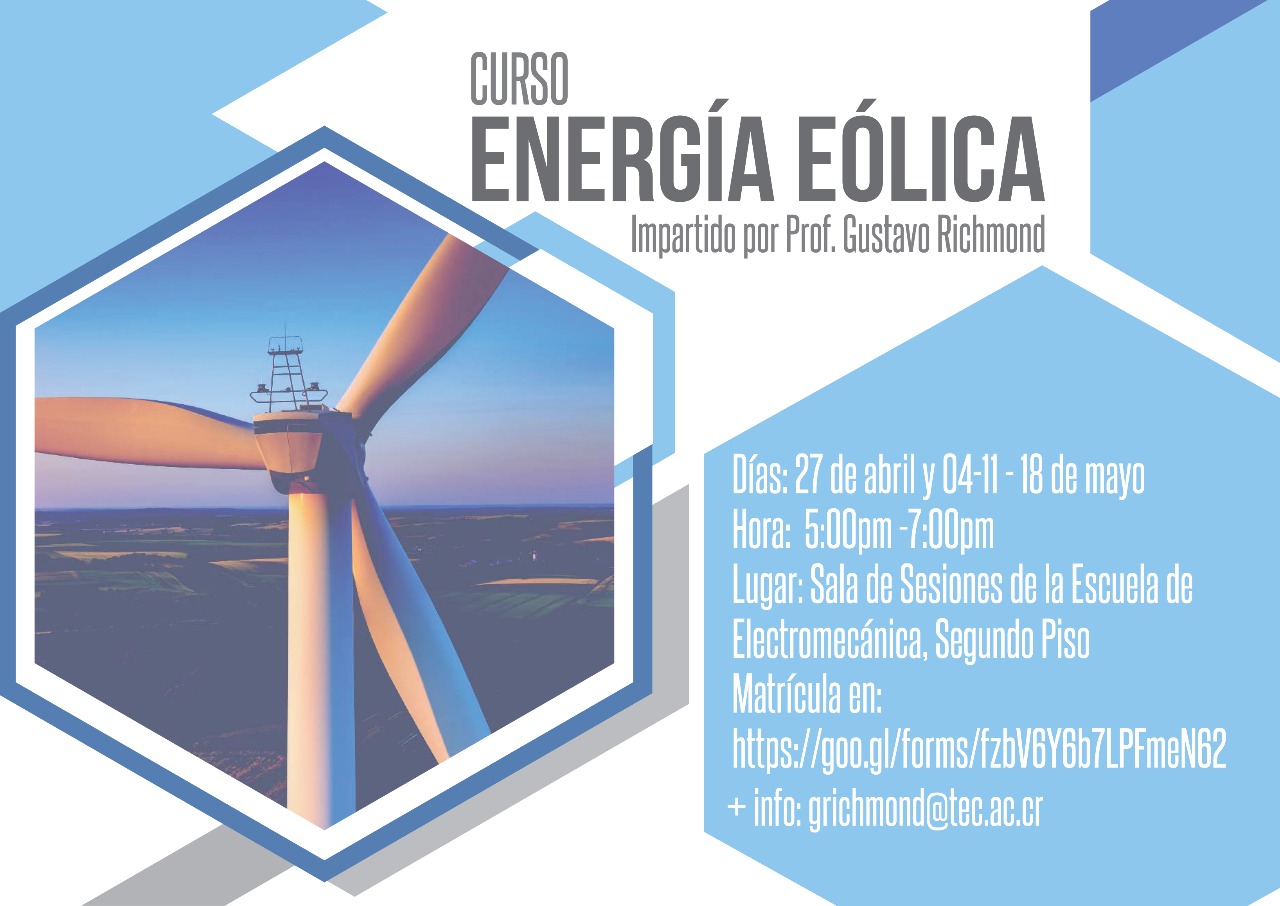 Invitación al curso Curso Energia Eolica