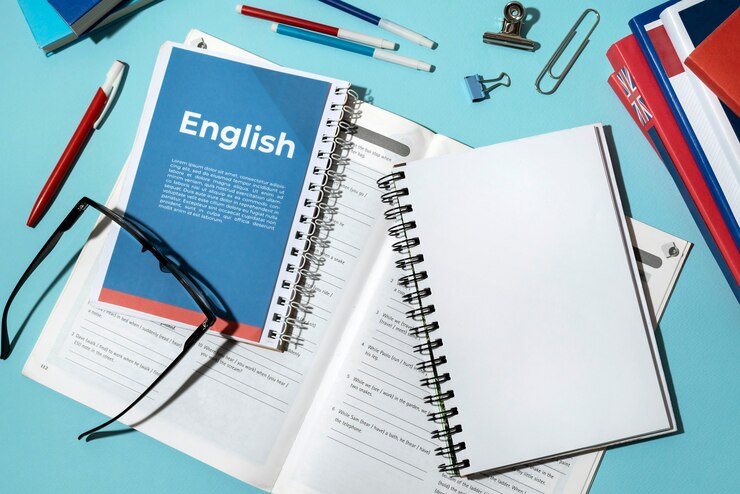 Imagen de un libro de inglés