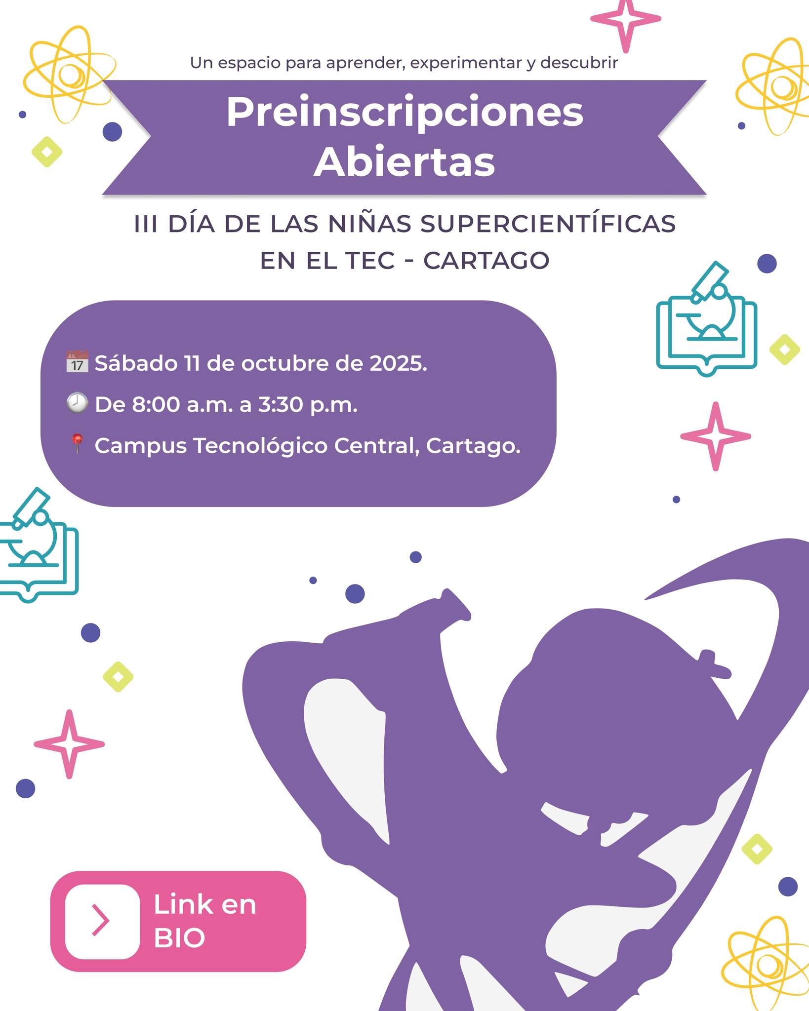Afiche del evento. Contiene la misma información del texto