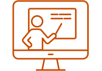 icono de una presentación virtual