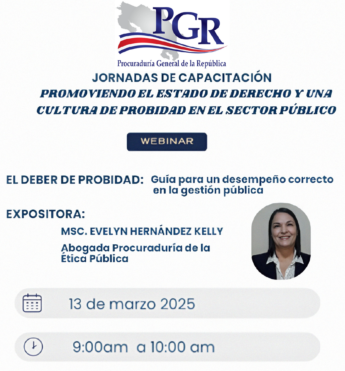 afiche de la charla con la misma información