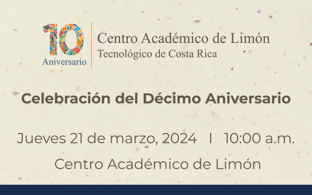 Afiche Celebración del Décimo Aniversario