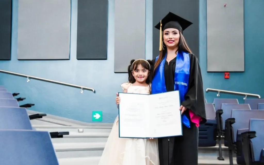 Fotografía de graduanda